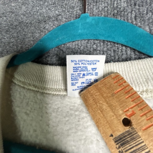 Vintage Southwestern Style Sweatshirt Women Size 2xl All Over Print Coyote Moon - Picture 7 of 11